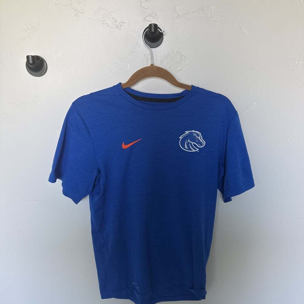 Nike Boise State Broncos Men’s Dri-FIT Blue Short Sleeve T-Shirt